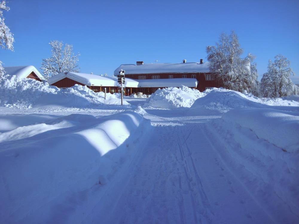 Ullevålseter vinter masse snø, fra skjennungen